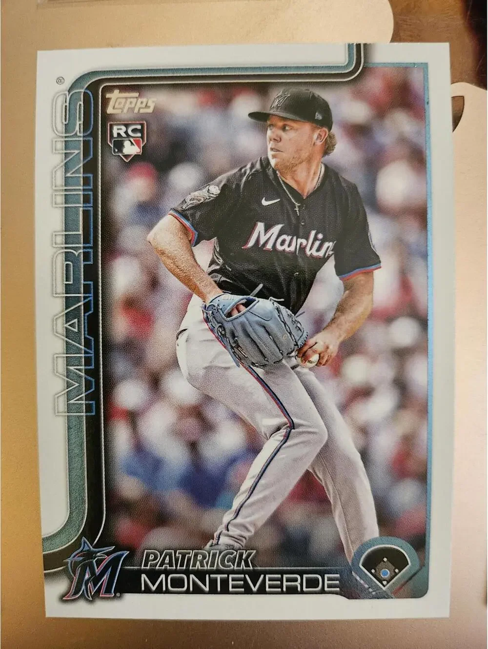 2025 Topps Update - Patrick Monteverde (RC) US211 - Marlins - RAW Mint - Picture 1 of 2